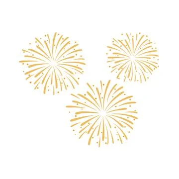 Firework design vector illustration isolated on white background Stock Illustration