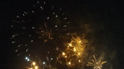 Firework Display 5 動画素材 8969665