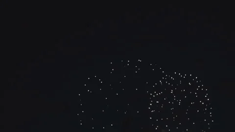 Firework display bastille day birthday . Video stock 95034802