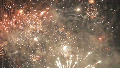 Firework Display Stock Footage 8960655