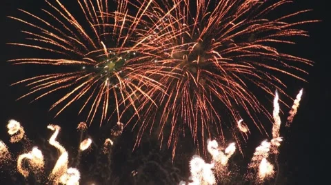 Firework display Video stock 40176041