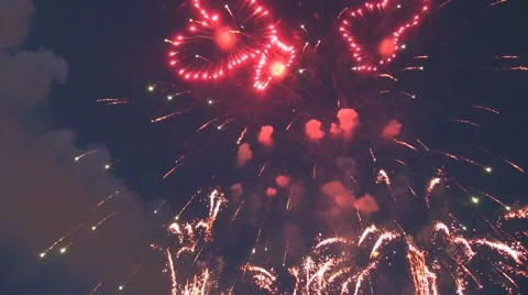 Firework display Video stock 40176141