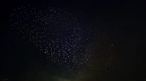 Firework display Stock Footage 67266934