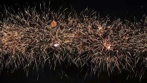 Firework display Stock Footage 79055879
