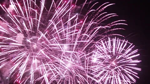 Firework Display Stock Footage 160253023