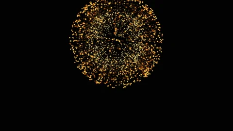 Firework display. New Year celebration fireworks. Christmas background. 4K UHD 動画素材 106853996