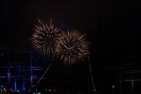 A firework display Stock Photos