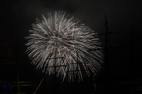 A firework display Foto stock