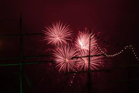 A firework display Stock Photos
