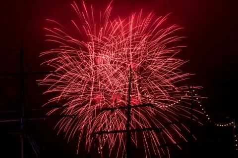 A firework display Foto stock