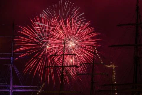 A firework display Stock Photos