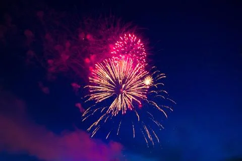 Firework Display 스톡 사진