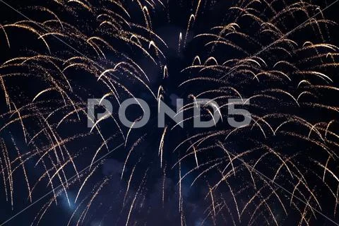 Firework display at Scarlet sails night festivity in Saint Petersburg ,Russia Stock Photos