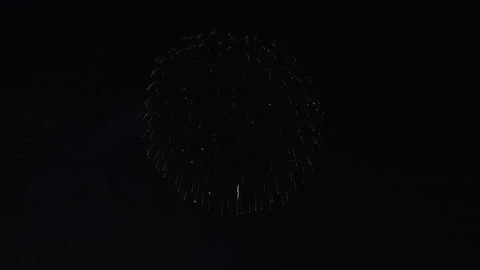 Firework display of the Seoul International Firework Festival at the Stock Footage 287605413