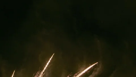 Firework display slowmotion Stock Footage 126804908