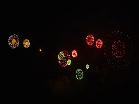 Firework Display in Tokyo Video stock 70487258