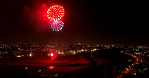 Firework Dolly Up 1 Stock-Footage 100887619