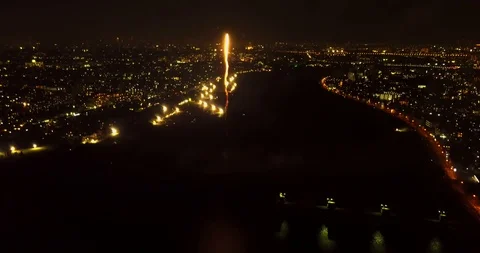 Firework Doly up 2 스톡 동영상 100888630