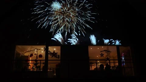 Firework during Corona Covid 19 Stock Footage 145964984