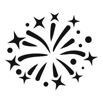 Firework event icon simple vector. Carnival party Stock Illustration