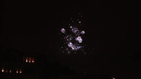 Firework  explode in the holiday night Stock Footage 46208574