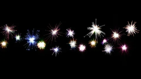 Firework Explode Trail Particle Colorful For All Event Celebration. Vídeo Stock 99402454