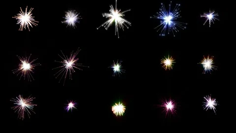 Firework Explode Trail Particle Colorful For All Event Celebration. Vídeo Stock 99403344