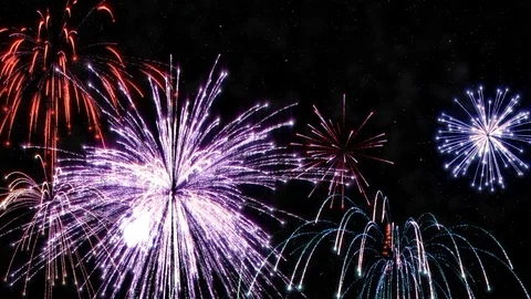 Firework Explode Trail Particle Colorful For All Event Celebration Vídeo Stock 99697447