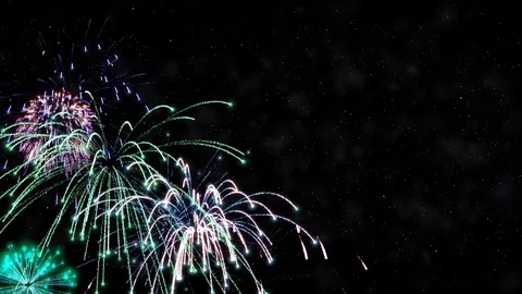 Firework Explode Trail Particle Colorful For All Event Celebration Vídeo Stock 99733760