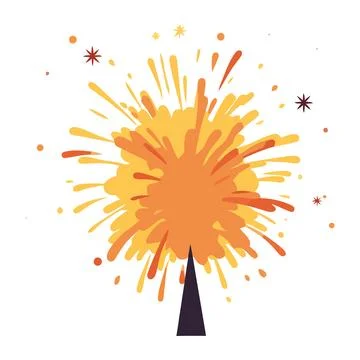 Firework exploding celebrating icon イラスト素材