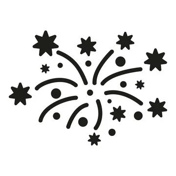 Firework exploding celebrating new year festival holiday 库存插图