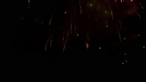 Firework exploding in the night sky. Celebrate in any event. New year. Stock Footage 144949094