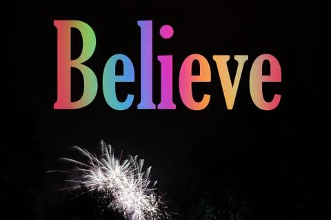 Firework exploding, in the night sky Stock Photos