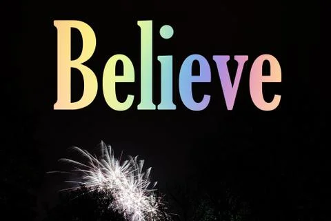 Firework exploding, in the night sky Stock Photos