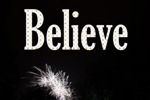 Firework exploding, in the night sky Foto stock