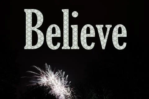 Firework exploding, in the night sky Stock Photos