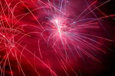 Firework exploding Foto stock