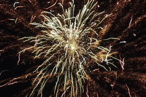 Firework exploding in sky, Diwali festival, Mumbai, India, Asia Copyright:... Stock Photos