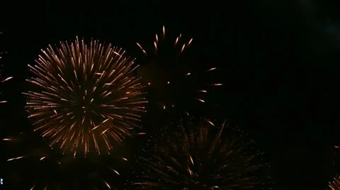 Firework exploding in the sky. Stock Footage 12424391