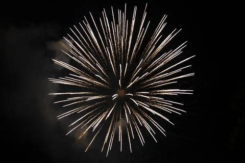 Firework Exploding in the sky Stock Photos