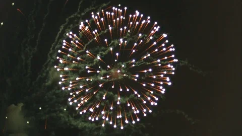 Firework Exploding in Slow Motion Stock-Footage 82317831