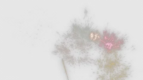 Firework Explosion on Alpha Channel Video stock 284200425