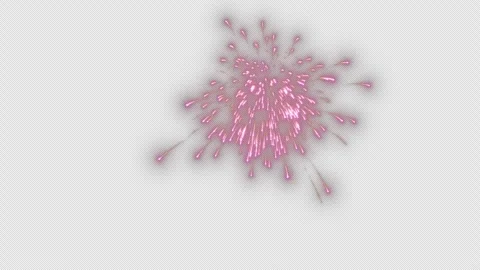 Firework Explosion on Alpha Channel Stock Footage 296307695
