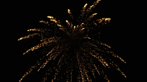 Firework explosion on black background Stock Footage 185527466