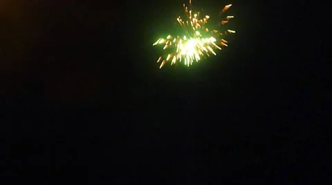 Firework Explosion Pretty One Stock Footage 10888491