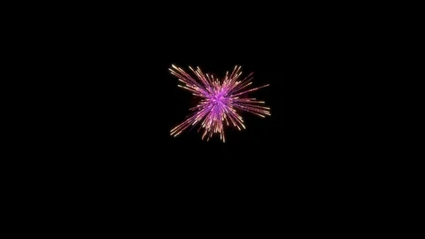 Firework explosion with trails. Stock Footage 95719503