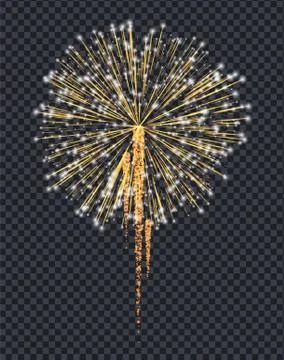 Firework Explosive Burst Flare Decorative Glowing Stock Illustration
