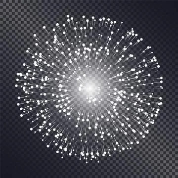 Firework Explosive Burst Flare Decorative Glowing Stock Illustration