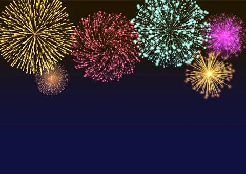 Firework Explosive Burst Flare Decorative Glowing Stock Illustration