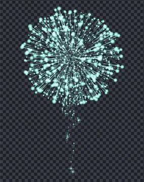 Firework Explosive Burst Flare Decorative Glowing Stock Illustration